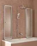 WELLTIME Badewannenaufsatz Summer 6-tlg. Glaswand Chrom Bild 1