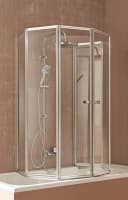 WELLTIME Badewannenaufsatz Summer 6-tlg. Glaswand Chrom Bild 3