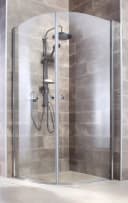 WELLTIME Runddusche Florenz Grau Chromfarben mit Hebe-Senk-Mechanismus Bild 2