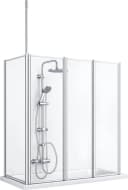 WELLTIME Badewannenaufsatz Summer 3-teilig Grau/Weiß Bild 2