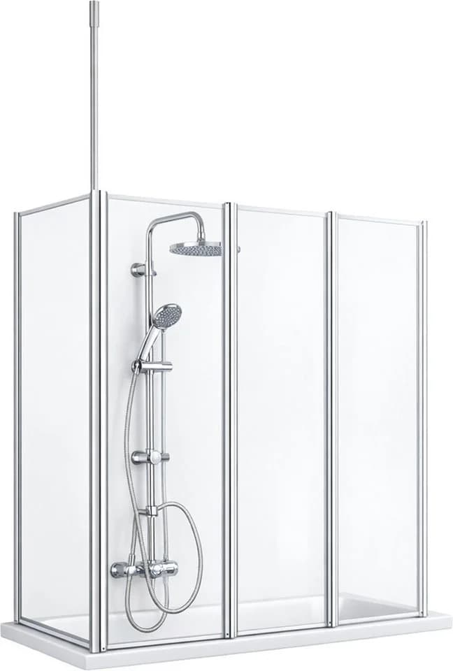 WELLTIME Badewannenaufsatz Summer 3-teilig Grau/Weiß - Bild 2