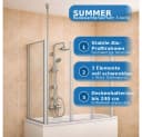 WELLTIME Badewannenaufsatz Summer 3-teilig Grau/Weiß Bild 3
