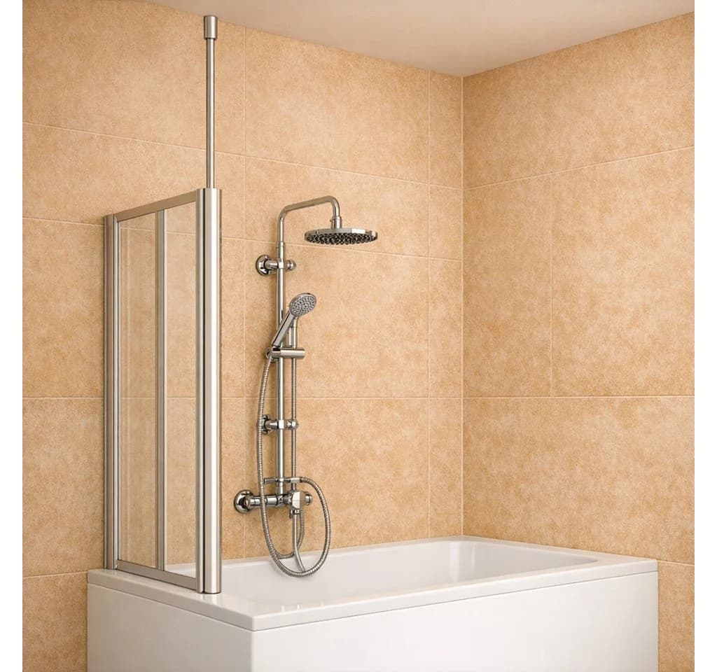 WELLTIME Badewannenaufsatz Summer 3-teilig Grau/Weiß - Bild 5