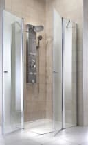 WELLTIME Eckdusche Florenz 4.2 Grau Chromfarben Bild 1