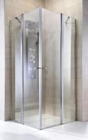 WELLTIME Eckdusche Florenz 4.2 Grau Chromfarben Bild 3