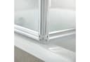 welltime Badewannenaufsatz Nassau 2-tlg. Glas Faltwand Silber Bild 5
