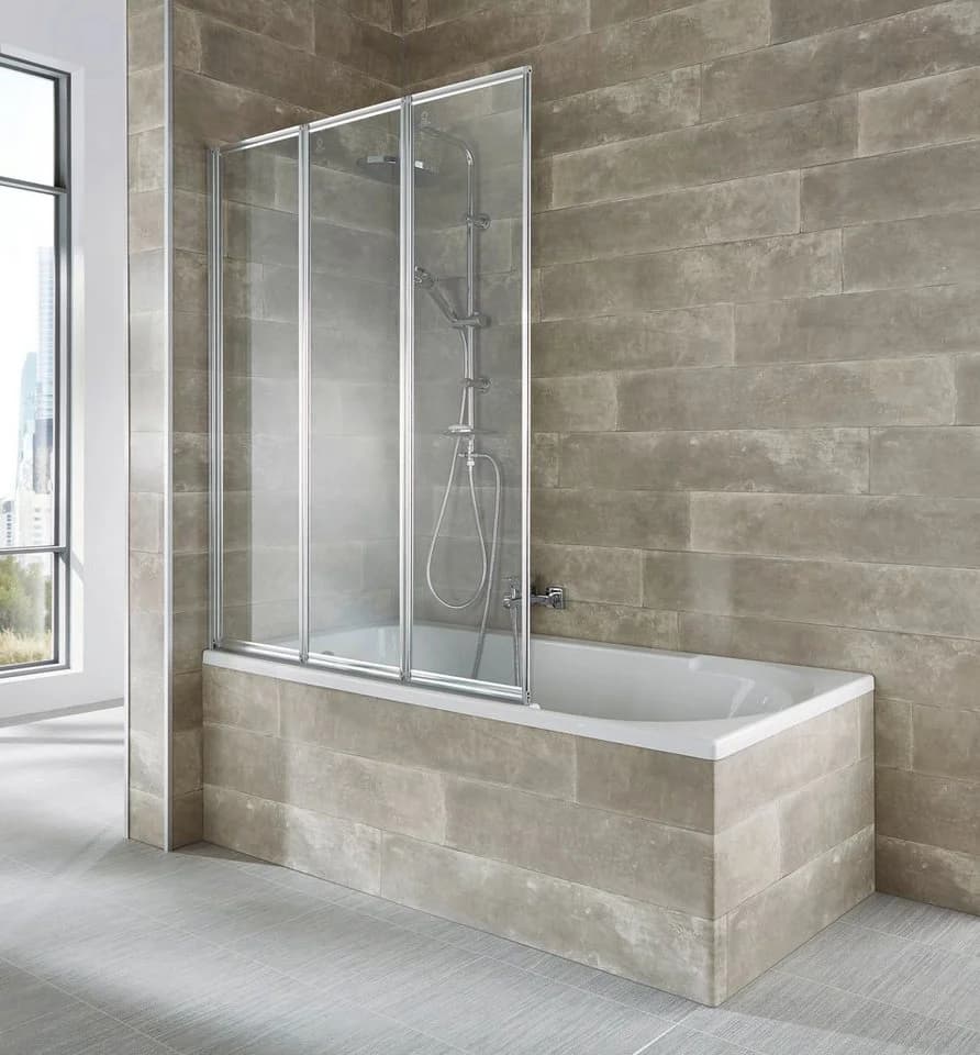WELLTIME Badewannenaufsatz Nassau Alufarben Glas - Bild 2