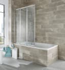 WELLTIME Badewannenaufsatz Nassau Alufarben Glas Bild 4