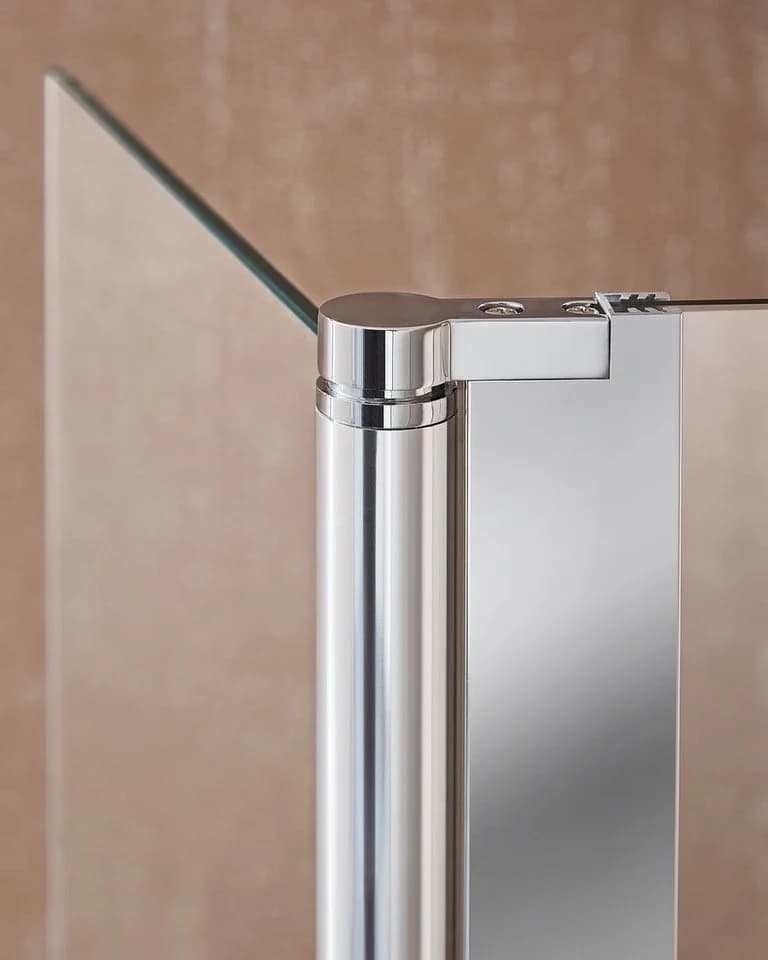 Walk-in-Dusche Mailand Grau Chrom 90x190cm - Bild 4