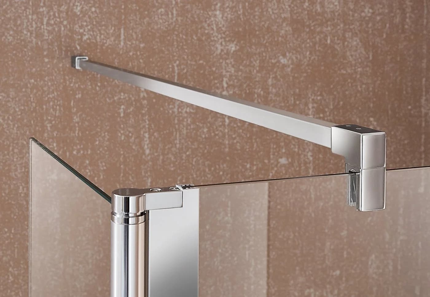 Walk-in-Dusche Mailand Grau Chrom 90x190cm - Bild 5