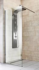 WELLTIME Walk-in-Dusche Tropea light Chromfarben 90x190cm Bild 3