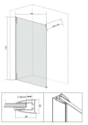 welltime Walk-In-Dusche Tropea light Einscheibensicherheitsglas Bild 5