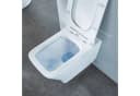 welltime Tiefspül-WC Trento eckig, wandhängend, spülrandlos, inkl. Toiletten-Sitz mit SoftClose Bild 3