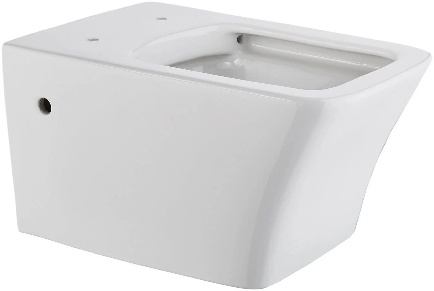 welltime Tiefspül-WC Trento eckig, wandhängend, spülrandlos, inkl. Toiletten-Sitz mit SoftClose - Bild 5
