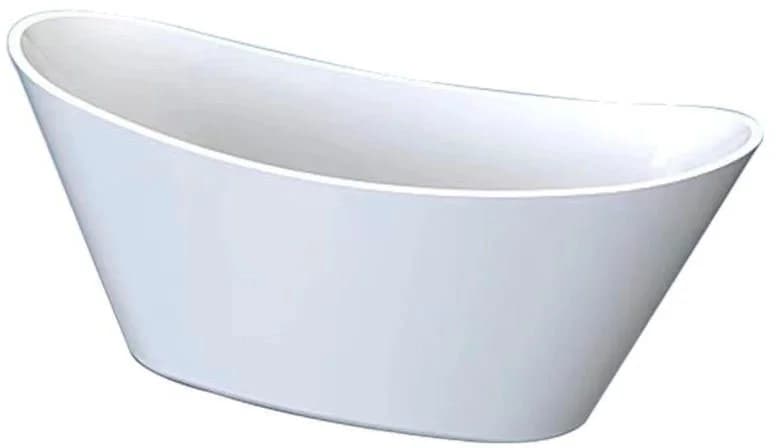 WELLTIME Badewanne Lagos Weiß Freistehend Oval Acryl - Bild 2