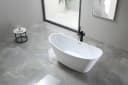 WELLTIME Badewanne Lagos Weiß Freistehend Oval Acryl Bild 4