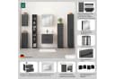 welltime Waschtisch Trento 60 cm mit Keramikbecken & 2 Schubladen Bild 4
