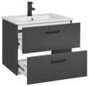welltime Waschtisch Trento 60 cm mit Keramikbecken & 2 Schubladen Bild 5
