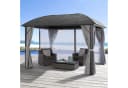 Pavillon aus Aluminium und Stahl in Anthrazit und Grau Bild 2