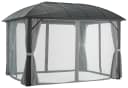 Pavillon aus Aluminium und Stahl in Anthrazit und Grau Bild 5