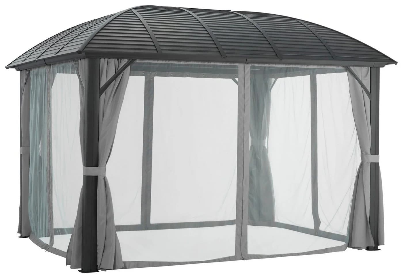 Pavillon aus Aluminium und Stahl in Anthrazit und Grau - Bild 5