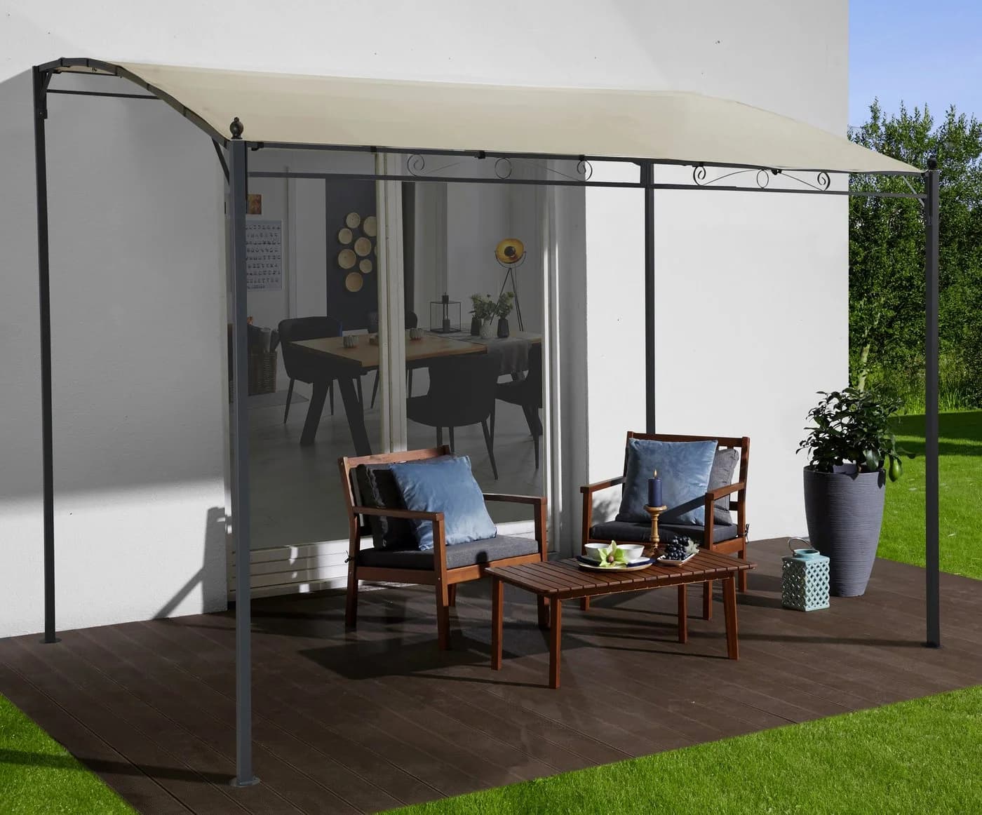 KONIFERA Pavillon-Ersatzdach Beige für Modell Burano 3x2,5m