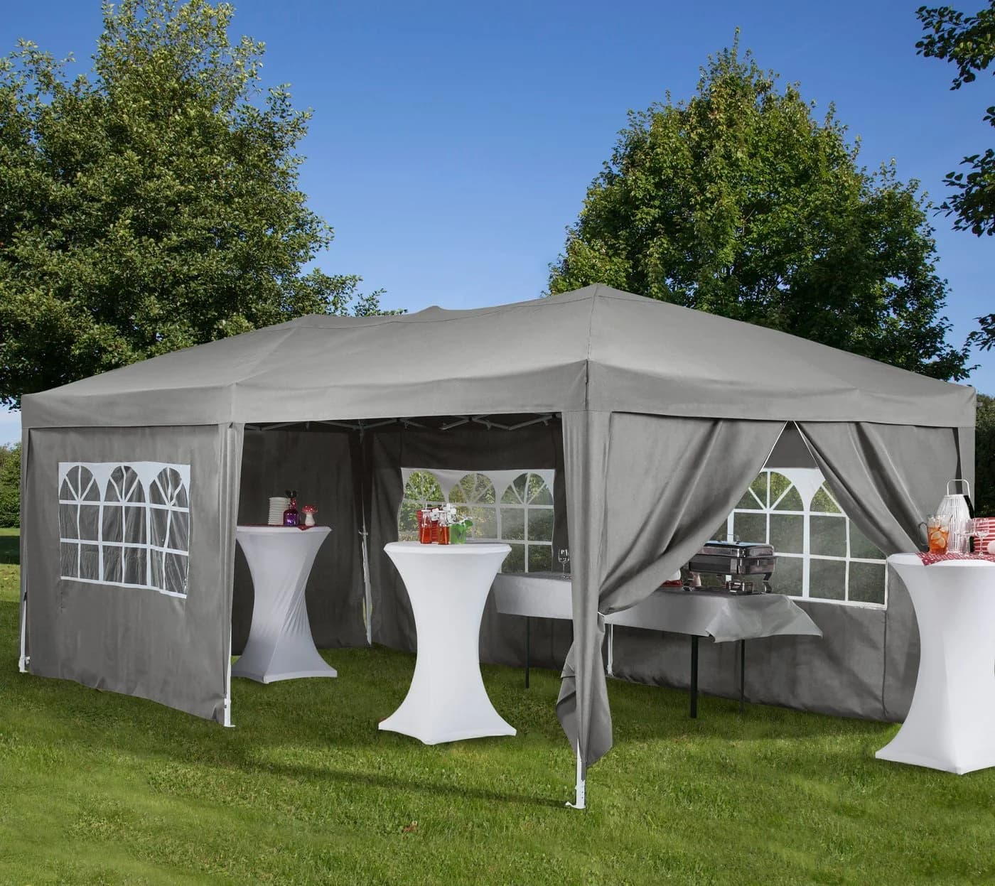 KONIFERA Faltpavillon mit 6 Seitenteilen, BxT: 300x600 cm - Bild 2