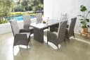 KONIFERA Garten-Essgruppe Casablanca 7-tlg. Grau/Braun mit Auflagen Bild 2