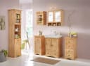 WELLTIME Spiegelschrank Landhaus Sylt Beige Massivholz Bild 1