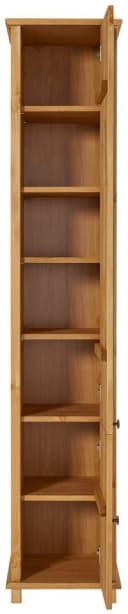 HOME AFFAIRE Hochschrank Vili Massivholz Kiefer Spiegeltür Beige Bild 4