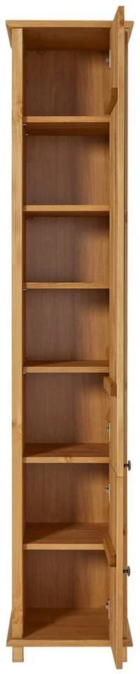 HOME AFFAIRE Hochschrank Vili Massivholz Kiefer Spiegeltür Beige - Bild 4
