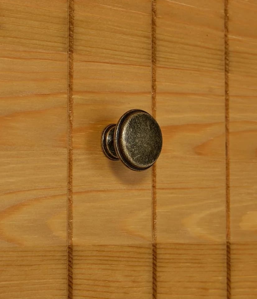 HOME AFFAIRE Hochschrank Vili Massivholz Kiefer Spiegeltür Beige - Bild 5