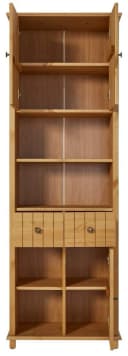 Home Affaire Hochschrank Vili Massivholz Beige 3 Türen 2 Schubladen Bild 5