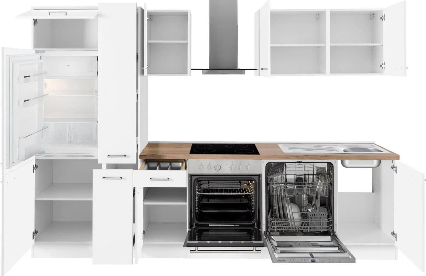 OPTIFIT Küchenzeile Iver mit E-Geräten und Kühlschrank - Bild 4