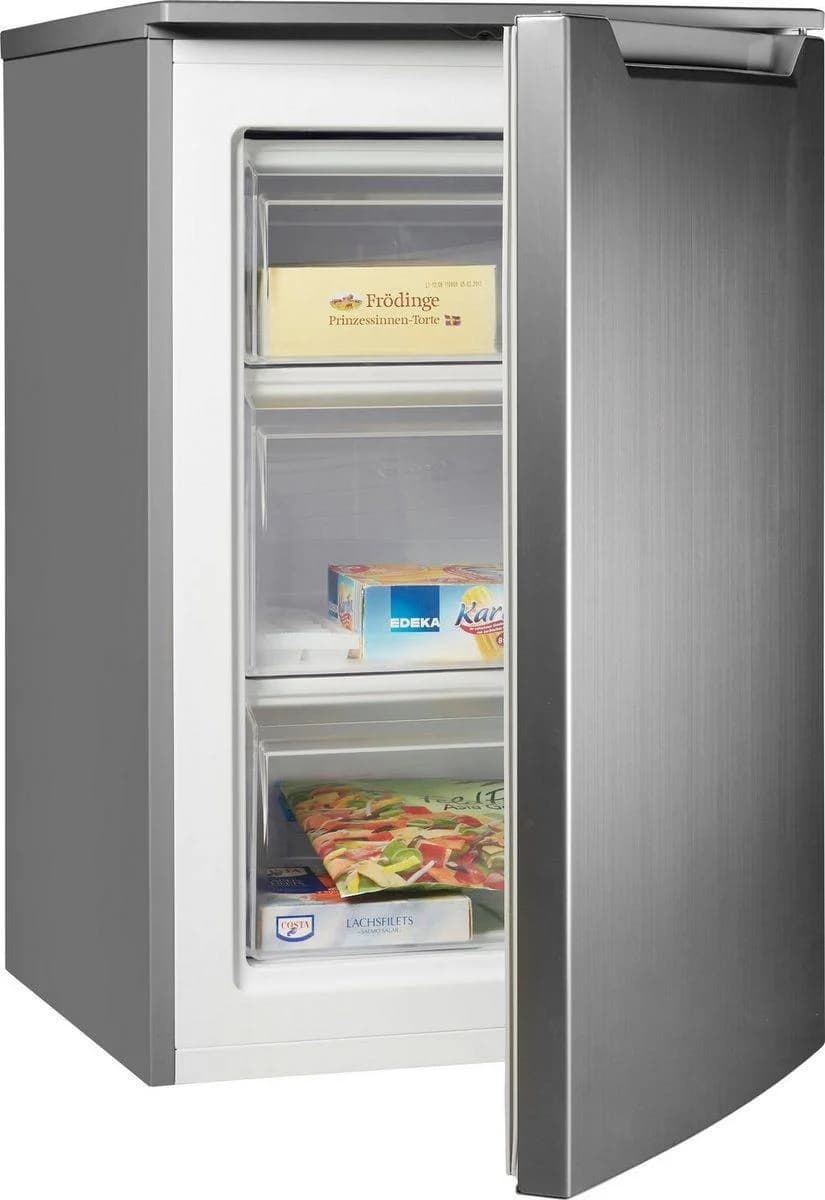 HANSEATIC Gefrierschrank HGS8555B 4-Sterne Silber