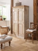 OTTO HOME Garderobenschrank Devdan Braun Massivholz Bild 1