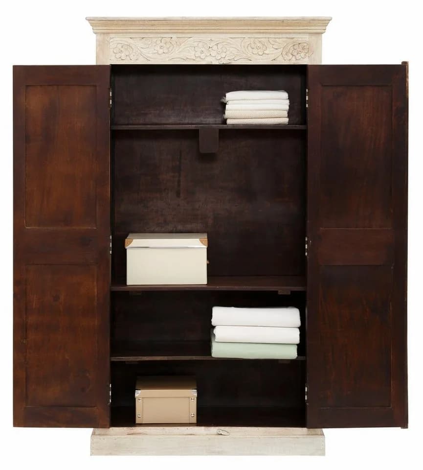 OTTO HOME Garderobenschrank Devdan Braun Massivholz - Bild 4