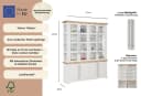 OTTO HOME Vitrine Melissa Weiß Honig Massivholz Kiefer Bild 3