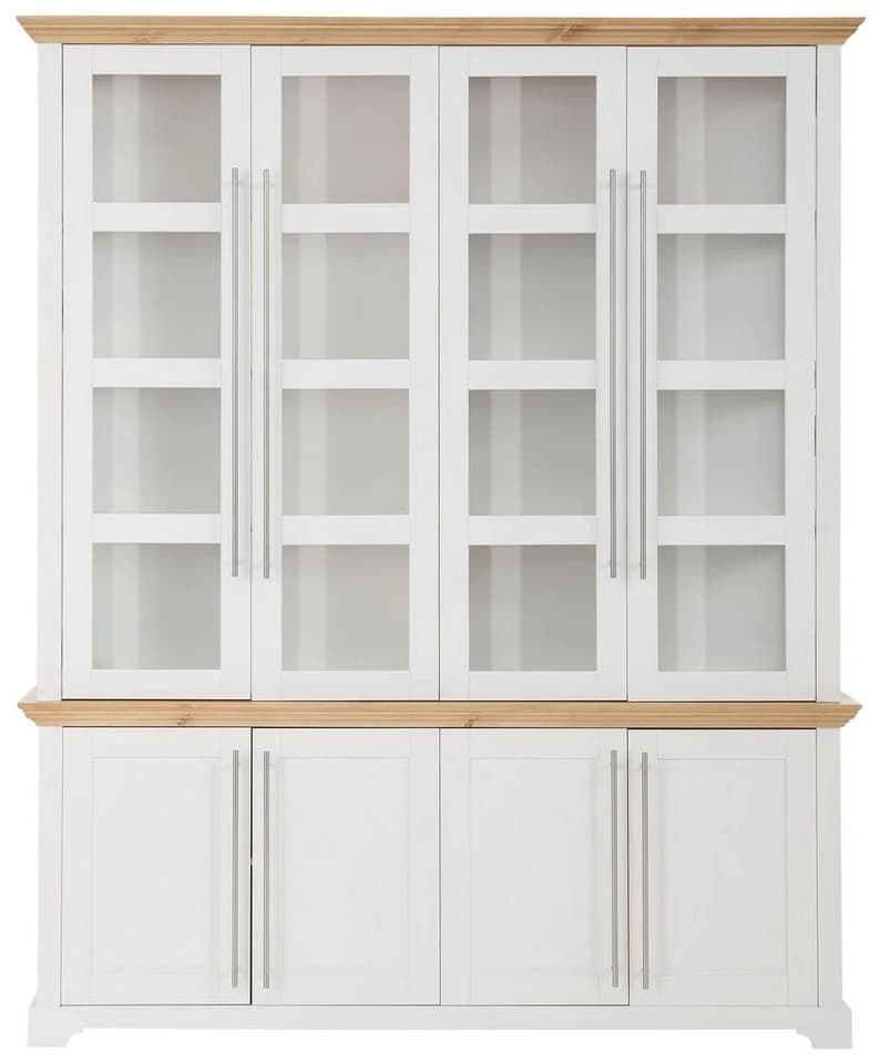 OTTO HOME Vitrine Melissa Weiß Honig Massivholz Kiefer - Bild 4