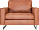Home affaire Loveseat Pinto 105 cm Cognac Lederoptik Bild 1
