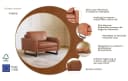 Home affaire Loveseat Pinto 105 cm Cognac Lederoptik Bild 3