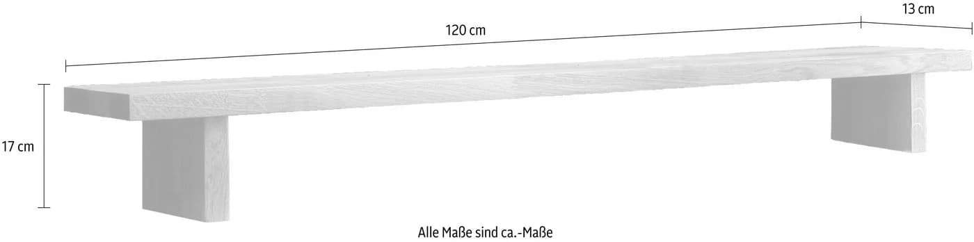 HOME AFFAIRE Tischaufsatz Dura braun wildeiche Massivholz - Bild 5