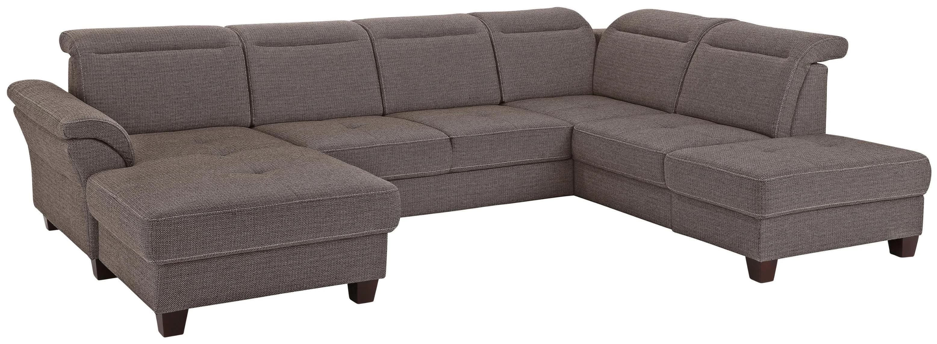 Home Affaire Wohnlandschaft Solvei U-Form Braun mit Sitztiefenverstellung