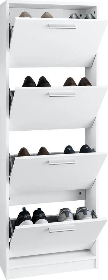 OTTO HOME Schuhschrank Bill Weiß mit 4 Fächern - Bild 4