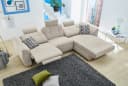 Ecksofa Savona L-Form Beige mit Relaxfunktion & USB Bild 3
