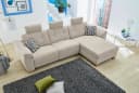 Ecksofa Savona L-Form Beige mit Relaxfunktion & USB Bild 4