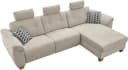 Ecksofa Savona L-Form Beige mit Relaxfunktion & USB Bild 5