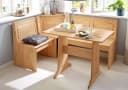 OTTO HOME Essgruppe Sascha Massivholz Eckbank mit Stauraum Beige Bild 1