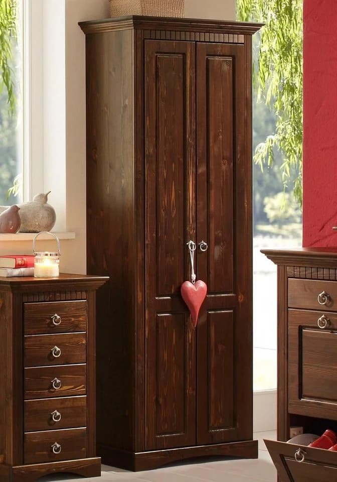 Garderobenschrank OTTO HOME Rustic Massivholz Braun