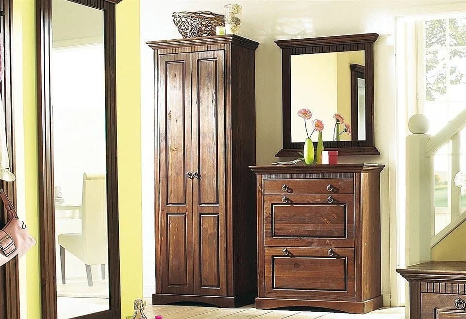 Garderobenschrank OTTO HOME Rustic Massivholz Braun - Bild 3